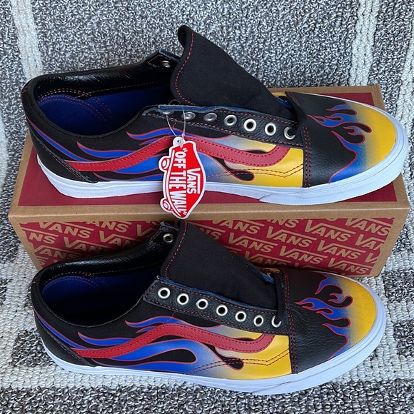 Vans Old Skool Racer Black/Red MENS - Picture 2 of 16